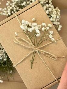 50/100/200/300/400pcs Mini Dried Flowers & Other Dried Flowers - Suitable For Resin Mold Crafts, Ivory White Bouquet, Can Be Used For Hair Accessories, Wedding Wreaths, Desktop Vases, Home Decor - LGBMTX - 查看 5