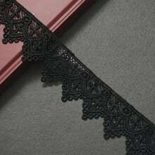 15码精美花卉蕾丝花边，高品质欧式皇冠蕾丝装饰，十字花卉图案 - 1.85英寸宽 - 优雅婚纱面料包边、新娘配饰和DIY工艺丝带，可选长度：20/15/10/5/3/1码，适用于DIY手工艺品、服装配饰、家居装饰、蕾丝面料、精致刺绣。 - 白色 - 查看 13