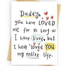 1 Set - Funny Father's Day Greeting Card With Envelope, Daughter/Son's Gift Card For Dad, Heartfelt Father's Day Gift - A - View 7
