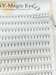 480 Pcs Per Box, Pointy Base Premade Fan Eyelashes, 4D-5D-6D-7D,Thickness 0.07mm,8-15mm / Mix Lengths, Curl C / D ,Eyelash Extensions, False Eyelashes, Salon & Home Use, Easy Application, Versatile Lengths, DIY Lash Clusters Natural Look - View 7