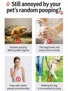150 rollos de bolsas para desechos de mascotas, adecuadas para gatos, perros y otras mascotas - Multicolor - Ver 7