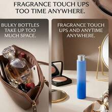 4 chai xịt nước hoa du lịch 10ml có thể nạp lại, chai xịt nước hoa mini rỗng dùng để đựng dung dịch cạo râu. - Màu hồng tím (4 chiếc) - Xem 4