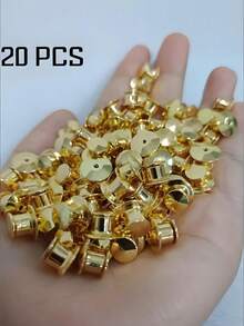 20/40个通用平头按扣，胸针别针，领针，腰带扣，徽章背扣 - 20pcs - 查看 12