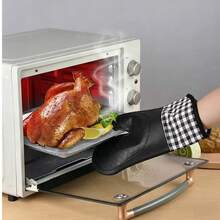 1 pieza Guante de horno de silicona resistente al calor, apto para microondas, hornear, uso doméstico en la cocina - Ver 7