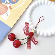 Cute Fresh Fruit & Food Keychain With Bowknot, Kawaii Girly Bag Pendant & Phone Charm Accessories - Multicolor - View 7