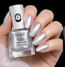 Risqué Diamond Gel Cybercolor Nail Polish New Collection Hypoallergenic Manicure Pedicure Launch Kit 3 Colors New Collection - Red - View 2