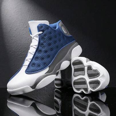 Basketball Shoes Men's Casual Large Size 47 Sports Shoes Student High Top Running Shoes Actual Combat Training Sneakers