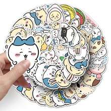 chiikawa 51pcs/Set Graffiti Stickers, Cute Cartoon Phone Decoration Stickers, Ideal For Birthday Party, Girls Love, Phone Case, Water Cup DIY, Notebook Decor, Practical & Affordable - Multicolor - View 3