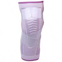 1pc Unisex Basic Compression Knee Support Brace, Suitable For Fitness, Running, Gym, Weightlifting And Other Scenarios - Purple - View 8