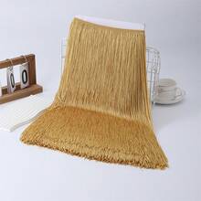 1 Yard 100cm Tassel Lace Trim Fringe Decor For Latin Dance Curtain Sewing Accessory Long Tassel For Sewing - Multicolor - View 25