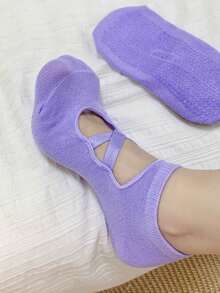 1/8 Pair Yoga/Pilates Non-Slip Breathable Moisture-Wicking Socks (Socks Only, No Board) - Multicolor - View 20