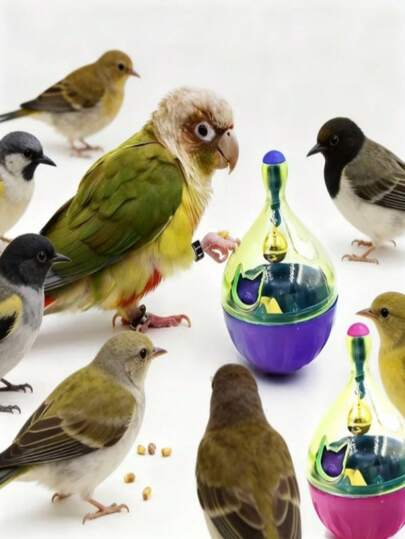 1PCInteractive Food Dispensing Dog Toy Ball, Tumbler Design Slow Feeder Pet Toy With Built-In Bell, Bite Resistant Chew Toy For Puppies And Small To Medium Dogs, Durable Wear-Resistant IQ Treat Ball For Boredom Relief And Teeth Cleaning, Self-Playing Food Leaking Toy For Indoor Entertainment, Mental Stimulation Pet Supplies Suitable For Daily Playing And Training, Smooth Surface Pet Chew Ball For Teething And Healthy Eating Habits