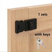 3-Digit Mechanical Cabinet Door Password Lock, 3-Inch Security Hasp Lock, Keyless Combination Lock Suitable For Cabinets, Wardrobes, Pet Doors, Mailboxes, Drawers - CC - View 11