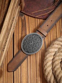 1条男女通用西式PU皮带，复古简约设计，适合日常佩戴 - BH1020 - 查看 10