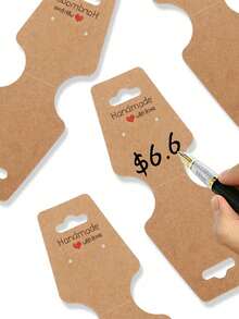 10/50/100pcs Jewelry Display Cards For Earrings, Necklaces, Bracelets Storage And Organization - Multicolor - View 3