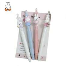 1 chiếc bút bi hình thỏ , ngòi 0.5mm, màu trung tính, thiết kế hoạt hình dễ thương, văn phòng phẩm học sinh, đồ dùng học tập, quà tặng ngẫu nhiên. - Nhiều màu - Xem 2