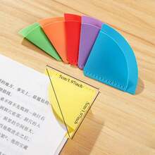6pcs Creative Bookmarks, Book Fixers, Markers, Corner Protectors, Triangular, Minimalist Style, Semi-Transparent - 12pcs - View 8