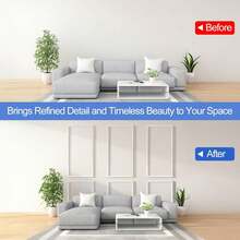 1 Roll Of Elegant Self-Adhesive Pvc Decorative Strips ,Wall Decorative Lines- Flexible And Bendable,Wall Edge Decoration For Walls, Floors And Cabinets - A - View 8
