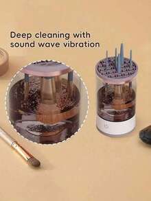 Electric Makeup Brush Cleaner, Automatic Deep Cleaning, USB Powered Makeup Brush Cleaner, Quick Drying And Storage, Suitable For All Makeup Brushes, Keeps Skin Clean And Healthy, A Great Gift - Shape - View 9