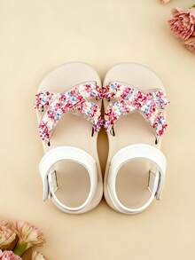 3-12 Years Old Girls' Adjustable Nude Soft Bottom Sandals, Open-Toe Breathable Children's Sandals With Transparent Criss-Cross Straps And Colorful Woven Laces, Suitable For Daily Wear, Beach, And Vacation, Sweet Girl Style For Spring/Summer - Multicolor - View 5