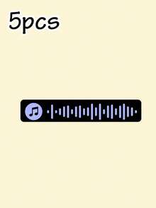 个性化音乐符号贴纸，定制声波贴纸套装，彩色声波贴纸，音符乙烯基贴纸，父亲节和音乐爱好者的理想之选，送给家人和朋友的贴心礼物，笔记本、笔记本电脑和水瓶的独特装饰，值得纪念的定制音频纪念品 - 風格A - 查看 29