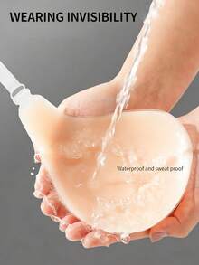 2 pares de sujetadores adhesivos para mujer, sujetadores push-up reutilizables, invisibles y sin espalda para todas las estaciones, sujetadores adhesivos push-up, sujetadores de tiras para Halloween, sujetadores sin tirantes, sujetadores adhesivos de silicona para disfraz de mujer, vestido elegante para mujer. - Multicolor - Ver 4