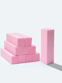 四面指甲锉修甲打磨工具 - 粉色 - 查看 1