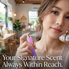 4 chai xịt nước hoa du lịch 10ml có thể nạp lại, chai xịt nước hoa mini rỗng dùng để đựng dung dịch cạo râu. - Màu hồng tím (4 chiếc) - Xem 3