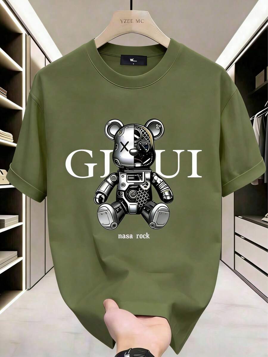 GucciS Modern Elegant And Timeless Classic USA-Shirt-LeeS/DiorSSNew Casual-Shirts Men And WomenUnisex Casual-Shirts - 軍綠色 - 查看 1