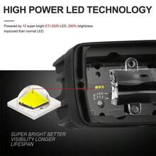 新款6英寸6D透镜汽车越野卡车外置黄/白LED灯条，适用于雾灯、倒车灯、格栅灯、侧灯、工作灯、辅助灯 - 單黃光+底部支架 - 查看 7