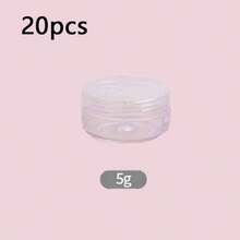 5g Travel Size Cream Container, Convenient Round Container, Cosmetic Refillable Jar, Suitable For Sample Box, Applicable For Cream, Shampoo And Lotion, Made Of Fragrance-Free Plastic - Pink - View 10