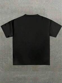Camiseta de Talla Grande para Hombre, Camiseta Gráfica de Derrick Rose, Cuello Redondo 100% Algodón, Camiseta Impresa, Casual Diario, Verano, Regalo - Negro - Ver 2