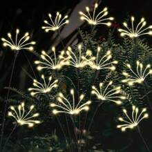 60 LED Solar Dandelion Lantern - Automatic On/Off, Dual Modes For Lawn, Yard And Christmas Decor, Creates Enchanting Nights! - 彩色 - 查看 5