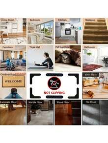 4/8/12/24pcs Non-Slip Carpet Pad Set - Double-Sided Self-Adhesive Washable Carpet Pad Suitable For Solid Wood Floors Bedroom Indoor Use - View 6