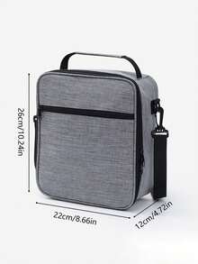 1pc Oxford Cloth Business Insulated Lunch Bag, Thermal Lunch Box, Portable Lunch Tote, Cooler Bag, Large Capacity - Multicolor - View 10