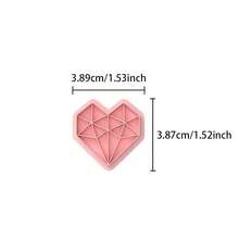 4 Pcs Geometric Minimalist Elegant Clay Cutters, Ideal For Beginner, Delicate Pattern Design, Handmade Jewelry Mold, Fashionable Artistic Clay Cutting Molds - Pink - View 10