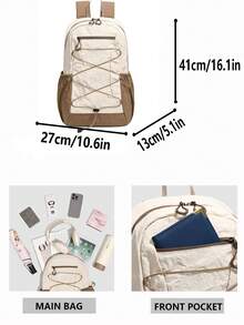 Foldable Lightweight Backpack, Multi-Color Options, Versatile For Hiking, Commuting, Travel, Organized Storage For Phone, Water Bottle, Jacket, Flexible Top Handle And Shoulder Strap Design - Multicolor - View 3