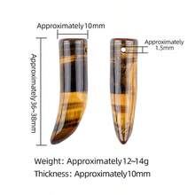 1 Piece Natural Stone Charms Crystal Agate Pendants For Jewelry Making DIY Necklace Handicrafts Accessories - 1x3.7cm - View 10