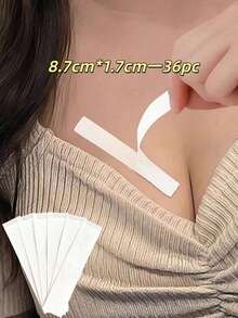 72/36/1入 女款時尚防透乳貼 雙面黏貼衣物膠帶 防滑洋裝肩帶 派對婚禮必備防走光配件 女款沙灘配件 - 均碼 - 查看 11