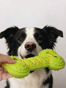 Đồ chơi cho thú cưng: 1 món, đồ chơi gặm cho chó có tiếng kêu, đồ chơi gặm hình xương bằng cao su bền, đồ chơi xếp hình tương tác với các chấm nổi và thiết kế rỗng, đồ chơi gặm dễ vệ sinh có tiếng kêu. - Nhiều màu - Xem 7