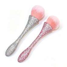 LIMEGIRL Glitter & Rhinestone Nail Art Brush, Suitable For Acrylic Nail Powder Removal, Loose Powder & Liquid Foundation Makeup Brush, Nail Care Cleaning Tool - Multicolor - View 2