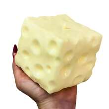 1pc Big Cheese Quishy,Squi-Shy Cheese Sugar Cube Squ-Ishy Sensory Toy, Slow-Rebound Shapeable Squeeze Ball Sensory Fidget Toy Relieves Stress FoAdults Desk - 派對玩具 - 查看 11