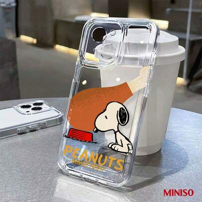  MINISO Snoopy Peanuts Clear TPU Phone Case For IPhone 17/17 Pro/17 Pro Max/17 Air/16/15/14/13/12/11/X Series Iphone 17 Pro Max Case Iphone 17 Pro Case Iphone 17 Case Stocking Stuffers The Girlfriend