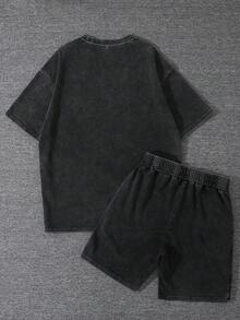 Ensemble de t-shirts pour hommes - Noir - Voir 2