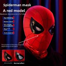 Mặt nạ cosplay siêu anh hùng che kín mặt, mắt có thể cử động, thoáng khí, co giãn, phụ kiện trang phục cho bữa tiệc Halloween và nhập vai. - Nhiều màu - Xem 2