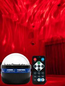 RGB Dynamic Aurora Projection Lamp, LED Night Light, USB Powered, With Remote Control, Galaxy Starry Sky Projector, Bedroom Night Light Projector, Star Projector, Room Decor, Home Theater, Ceiling, Gift Decor, Wedding Decor, Magical Projection Lamp, Perfect Gift For Friends On Christmas, Halloween - Northern Lights Ambient Light - View 7
