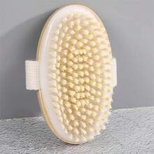 干湿两用身体刷，温和去角质 - 柔软刷毛自然去除死皮，改善肌肤健康与美丽，干刷身体磨砂刷，柔软耐用的天然刷毛，身体去角质刷自然去除死皮，抚平橘皮组织，延缓衰老，促进淋巴和血液循环，干刷身体按摩 - 米色 - 查看 9