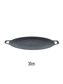 30cm Universal Korean Style Non-Stick Round Grill Pan, Korean BBQ Plate, Home & Outdoor Grill Tray - Round - View 8