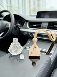 Fragrance-Free Car Fragrance Pendant - Transparent Glass Rhombus Triangular Bottle, Car Diffuser Decor, Rearview Mirror Hanging Accessory, Fashionable Car Fragrance Accessory, Suitable For Any Car Interior Style - Ornaments - View 9