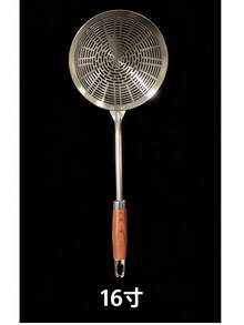 1 pieza Utensilio de cocina de acero inoxidable duradero y fácil de limpiar - Cuchara ranurada, adecuada para escurrir dumplings, fideos y freír - Multicolor - Ver 15